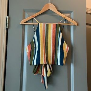 Striped crop top